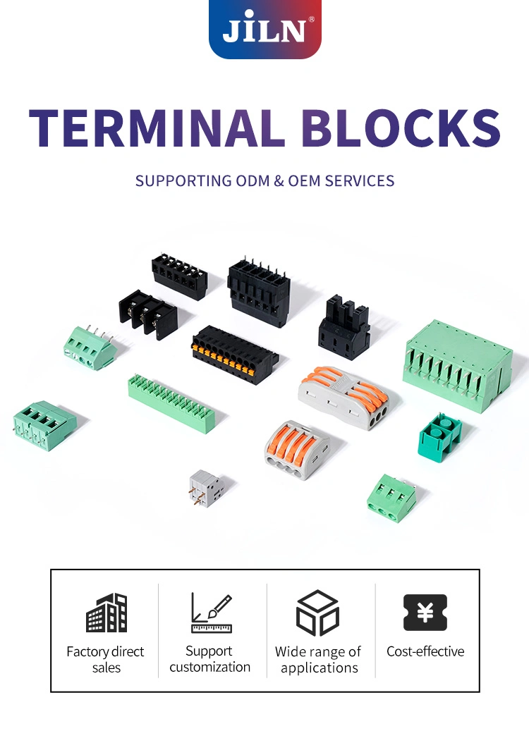 Custom Sample Electrical Terminal Block Comfortable Handling and Easy Plugging Cable Terminal Block Connector Wiring Terminal Block