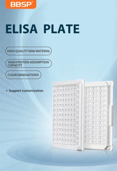 para Elisa Stripped 96 V Placas Profundas Inferiores Cultura Celular de 96 Poços